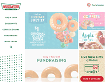 Tablet Screenshot of krispykreme.com